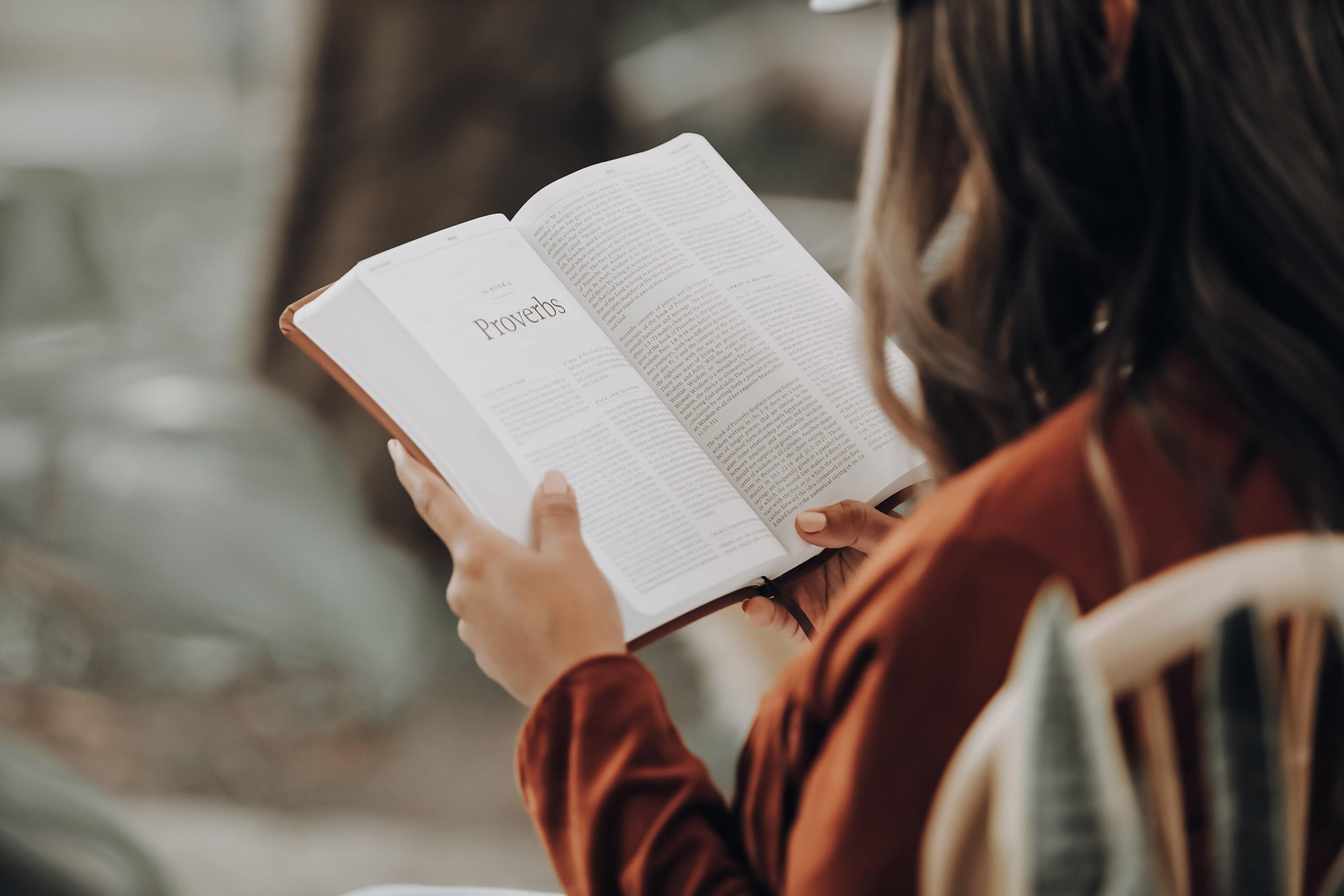 Colson Fellow member reading Proverbs